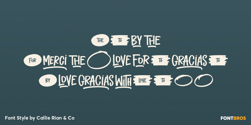 Cafe Americana Dingbats Poster