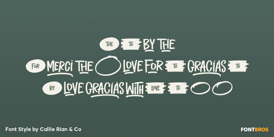 Cafe Americana Dingbats Poster