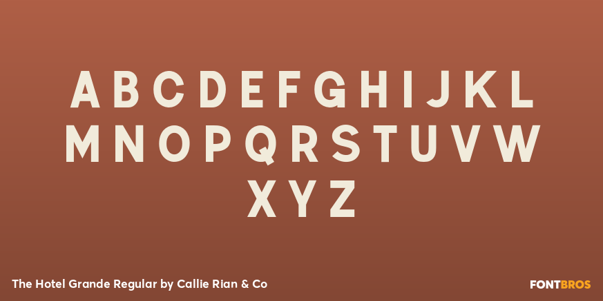 The Hotel Grande Regular Font Poster #2