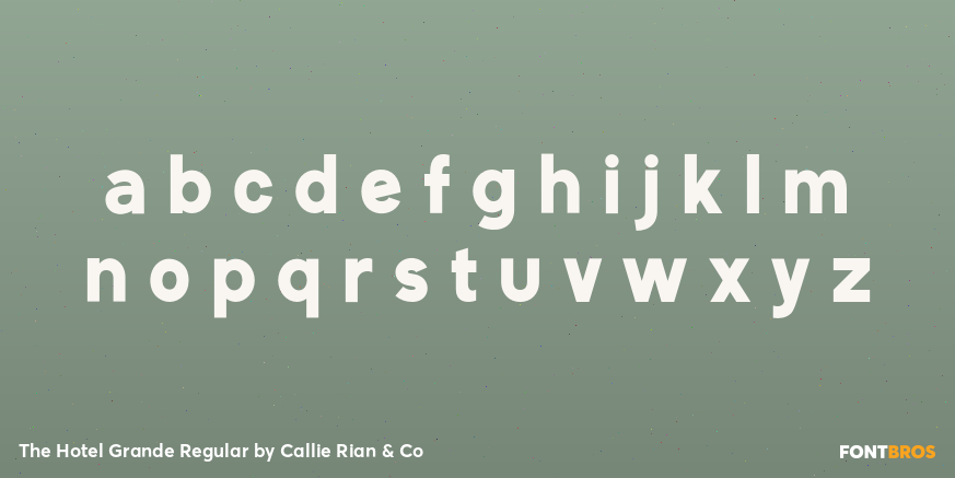 The Hotel Grande Regular Font Poster #3