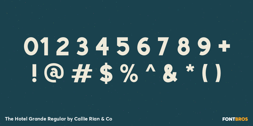 The Hotel Grande Regular Font Poster #4