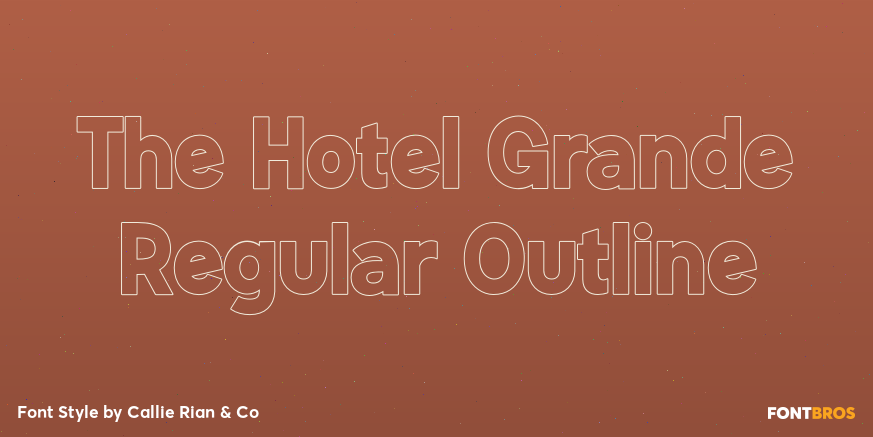The Hotel Grande Regular Outline Poster