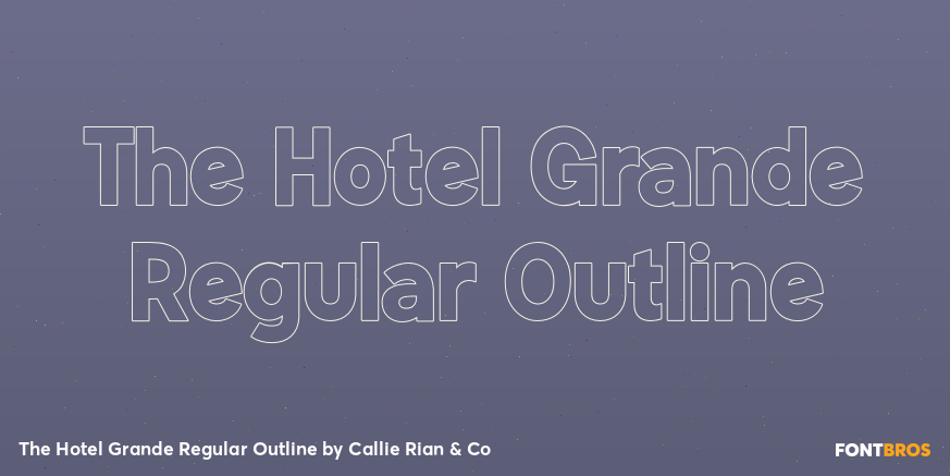 The Hotel Grande Regular Outline Poster