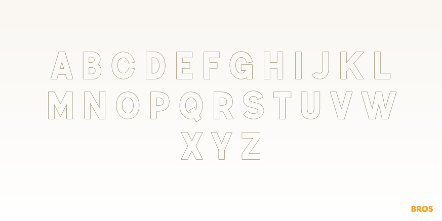 The Hotel Grande Regular Outline Font Poster #1
