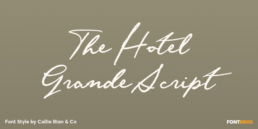 The Hotel Grande Script Poster