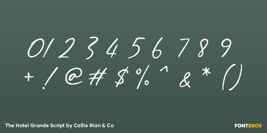 The Hotel Grande Script Font Poster #1