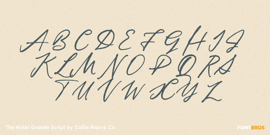 The Hotel Grande Script Font Poster #1