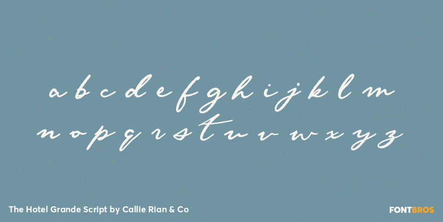 The Hotel Grande Script Font Poster #1
