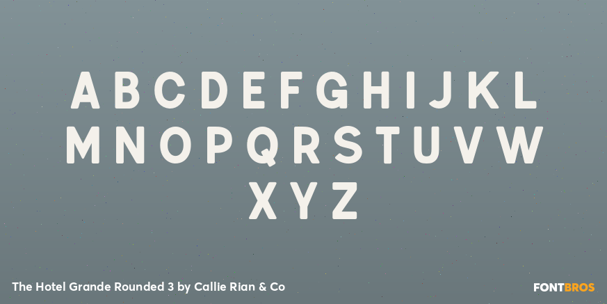 The Hotel Grande Rounded 3 Font Poster #1