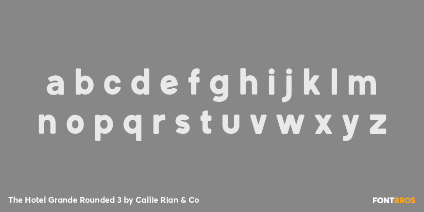 The Hotel Grande Rounded 3 Font Poster #1