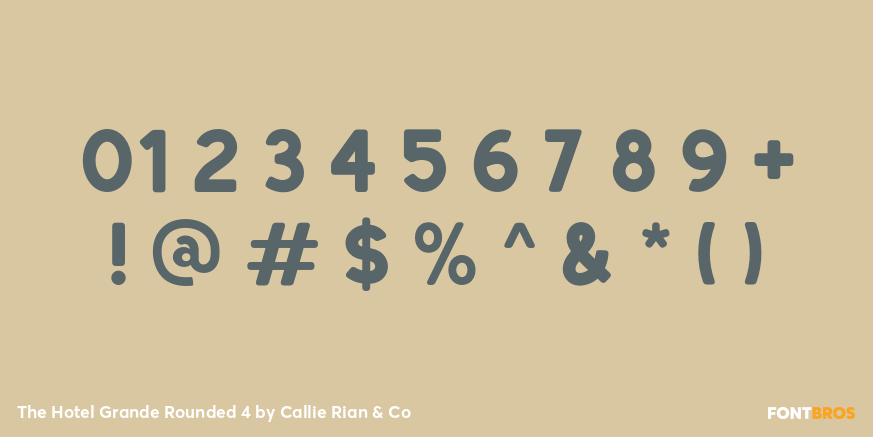 The Hotel Grande Rounded 4 Font Poster #1