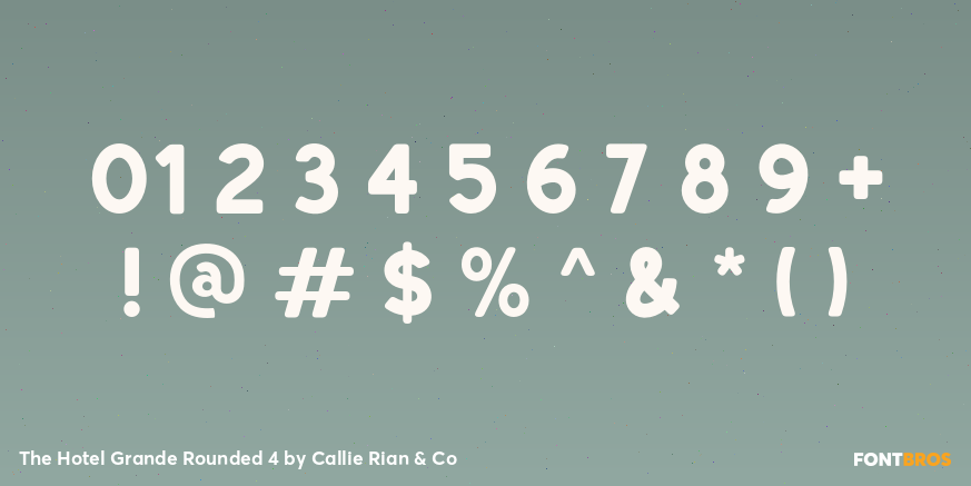 The Hotel Grande Rounded 4 Font Poster #4