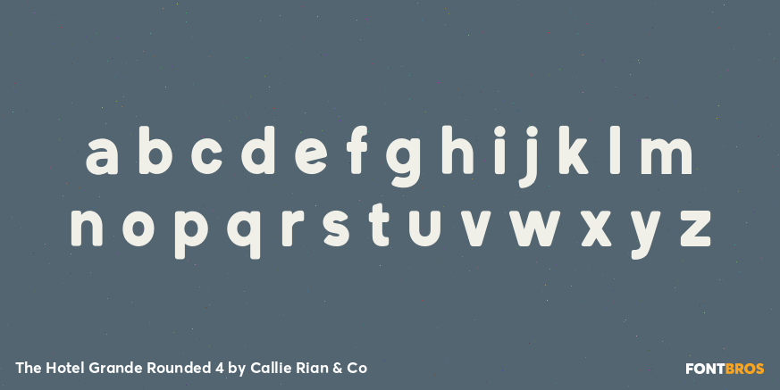 The Hotel Grande Rounded 4 Font Poster #1