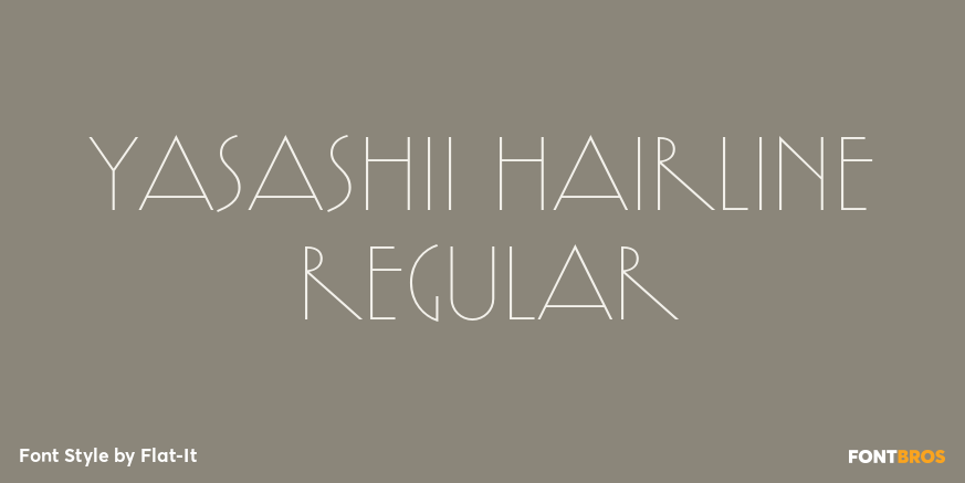 Yasashii Hairline Regular Font Poster #1