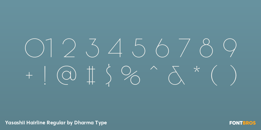 Yasashii Hairline Regular Font Poster #4