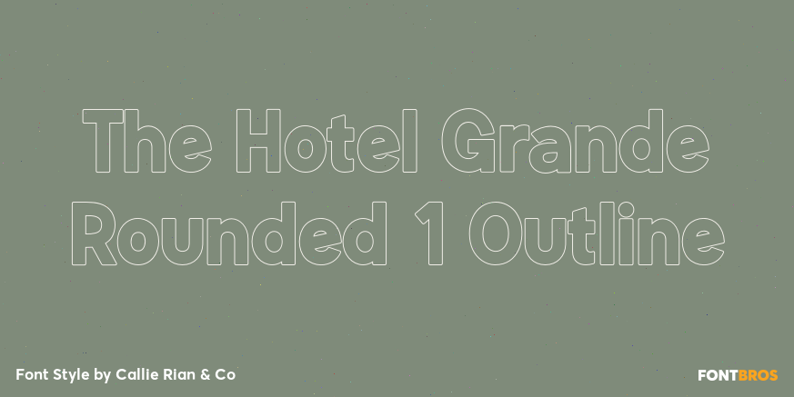The Hotel Grande Rounded 1 Outline Poster