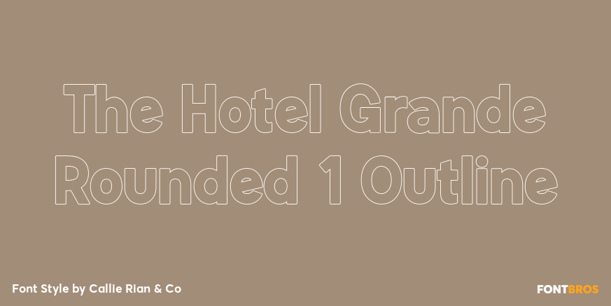 The Hotel Grande Rounded 1 Outline Poster