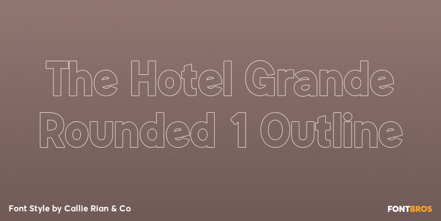 The Hotel Grande Rounded 1 Outline Poster