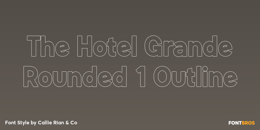 The Hotel Grande Rounded 1 Outline Poster
