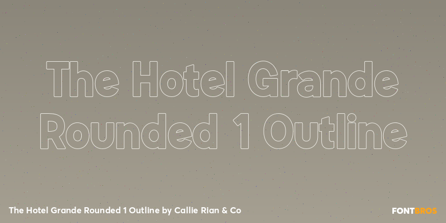 The Hotel Grande Rounded 1 Outline Poster