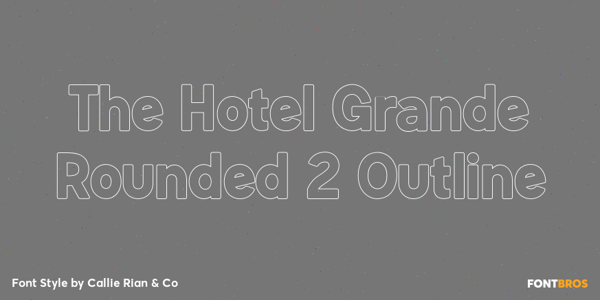 The Hotel Grande Rounded 2 Outline Poster
