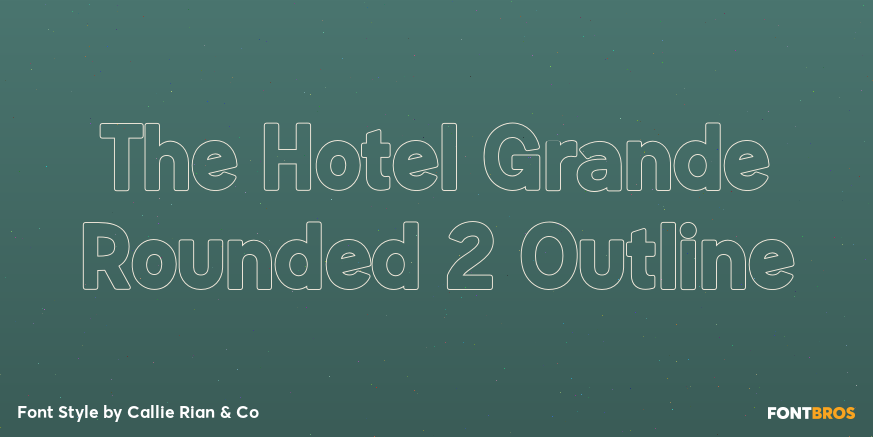 The Hotel Grande Rounded 2 Outline Poster