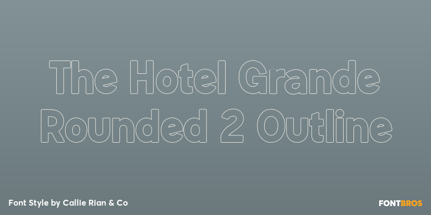 The Hotel Grande Rounded 2 Outline Poster