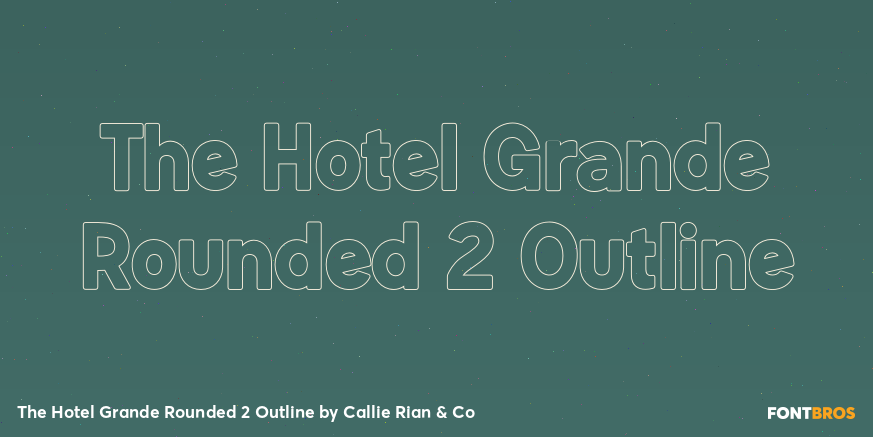The Hotel Grande Rounded 2 Outline Poster