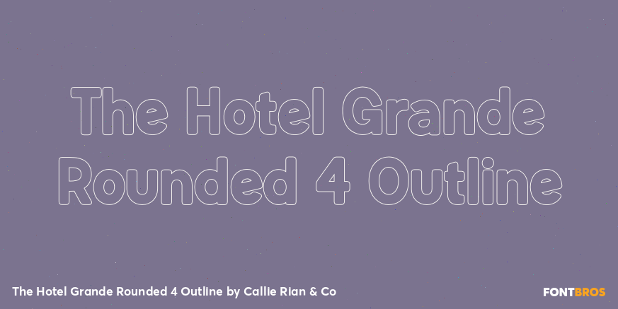 The Hotel Grande Rounded 4 Outline Poster