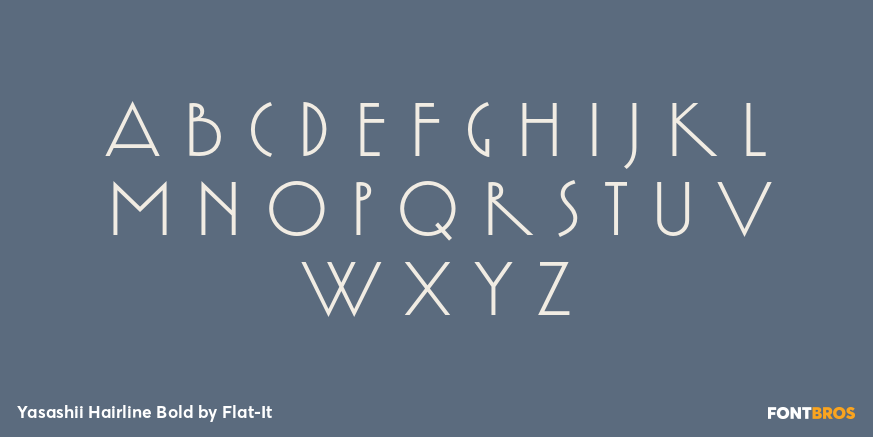 Yasashii Hairline Bold Font Poster #3