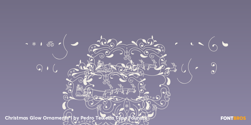 Christmas Glow Ornaments 1 Poster