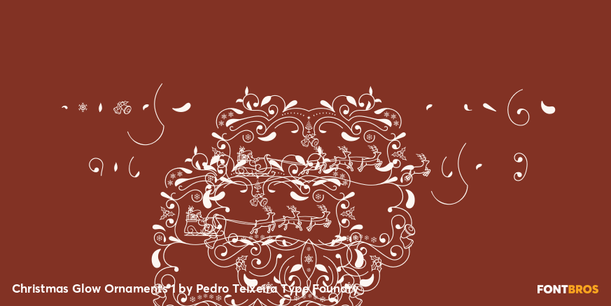 Christmas Glow Ornaments 1 Poster