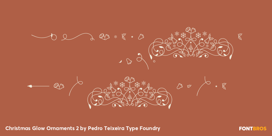 Christmas Glow Ornaments 2 Poster