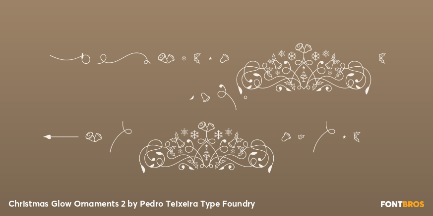 Christmas Glow Ornaments 2 Poster