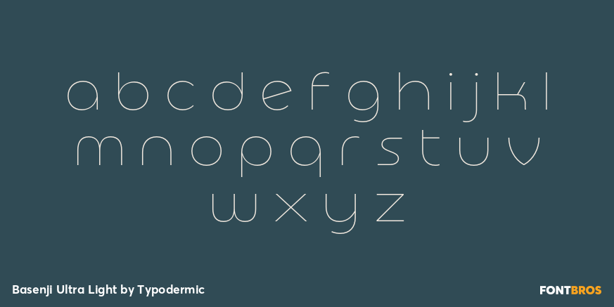 Basenji Ultra Light Font Poster #1