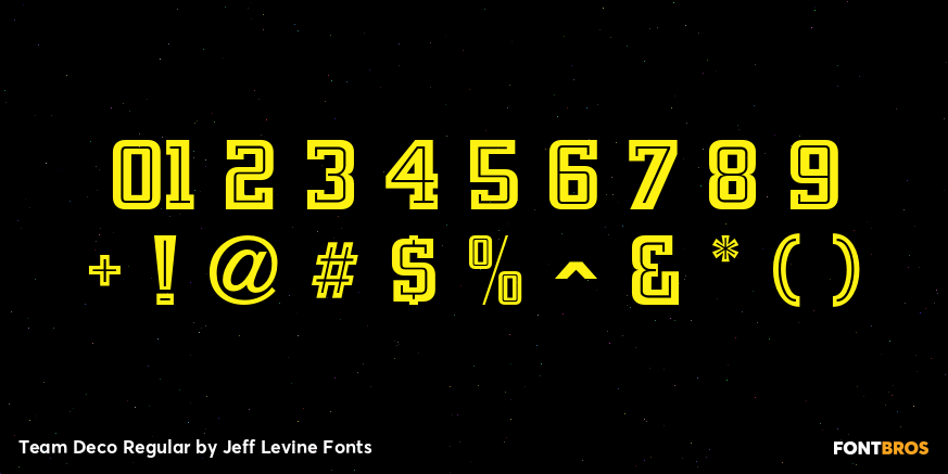 Team Deco Regular Font Poster #1