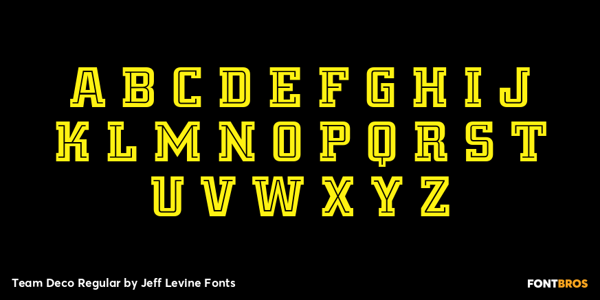 Team Deco Regular Font Poster #1
