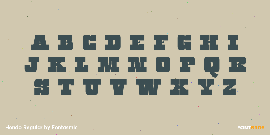 Hondo Regular Font Poster #2