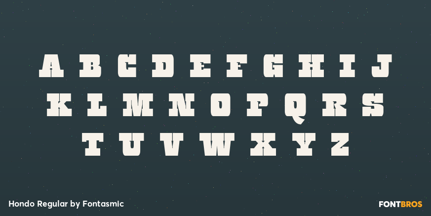 Hondo Regular Font Poster #3