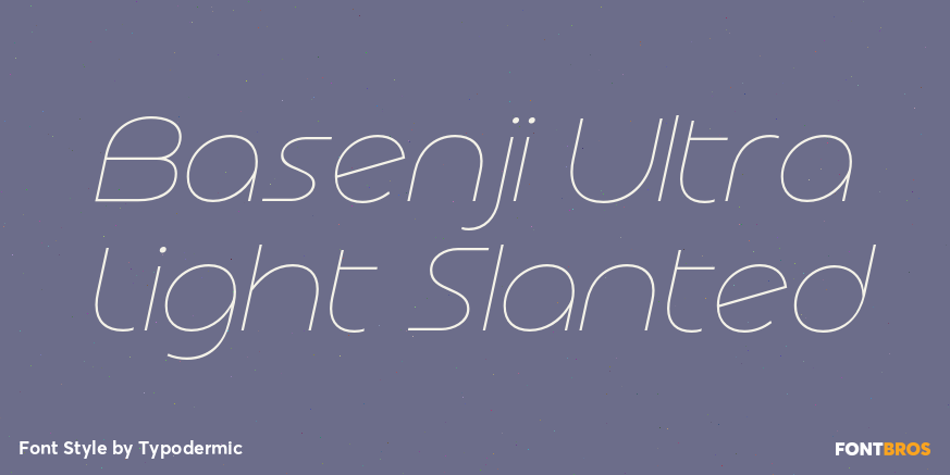 Basenji Ultra Light Slanted Poster