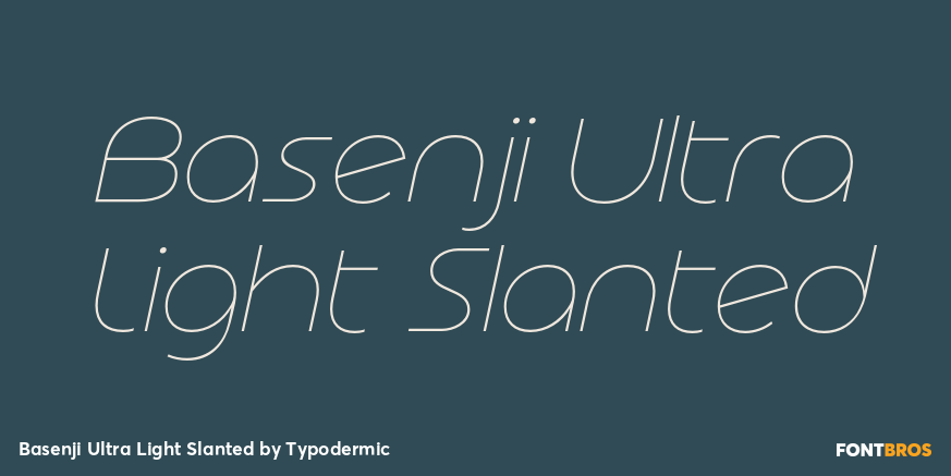 Basenji Ultra Light Slanted Poster