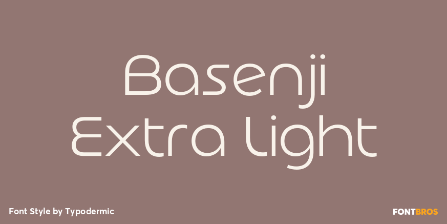 Basenji Extra Light Poster