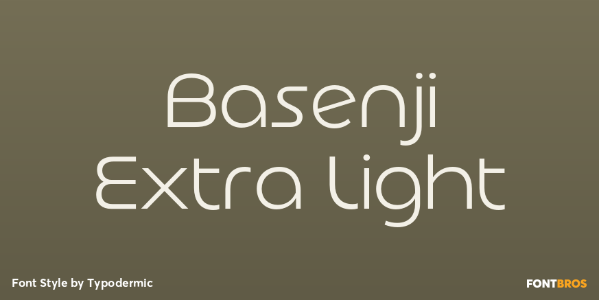 Basenji Extra Light Poster