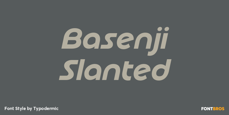 Basenji Slanted Poster