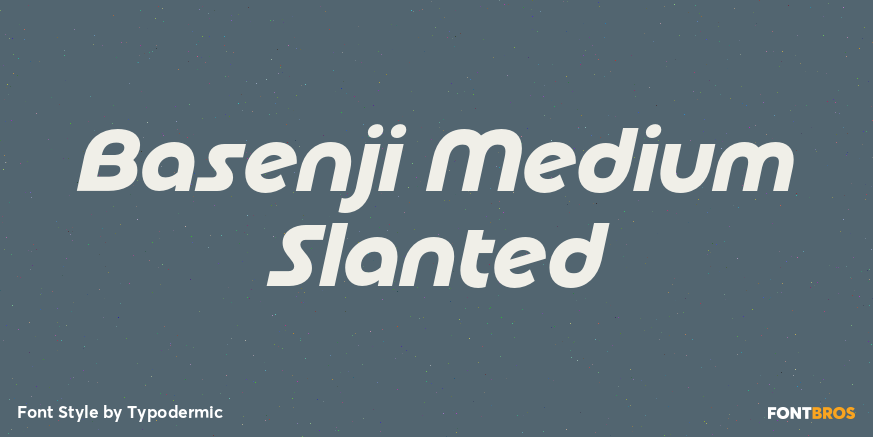 Basenji Medium Slanted Poster