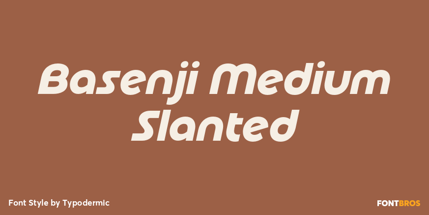 Basenji Medium Slanted Poster