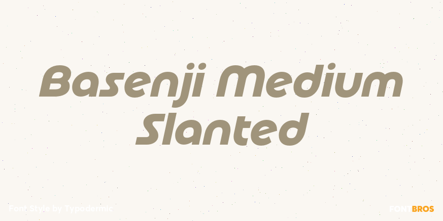 Basenji Medium Slanted Poster