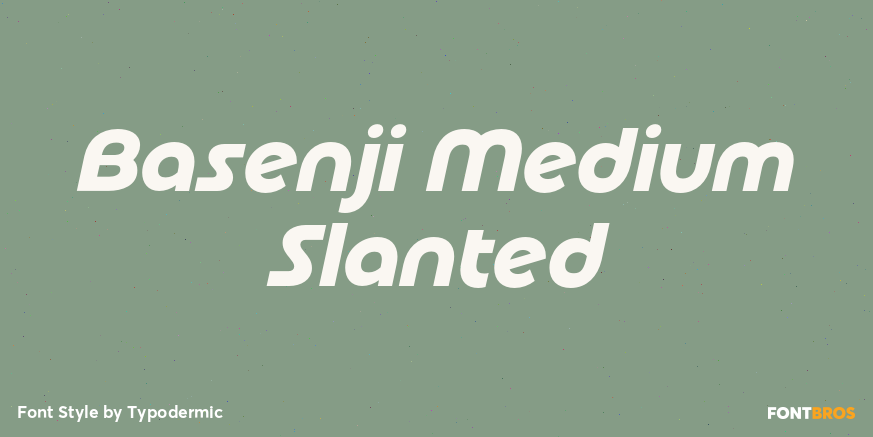 Basenji Medium Slanted Poster