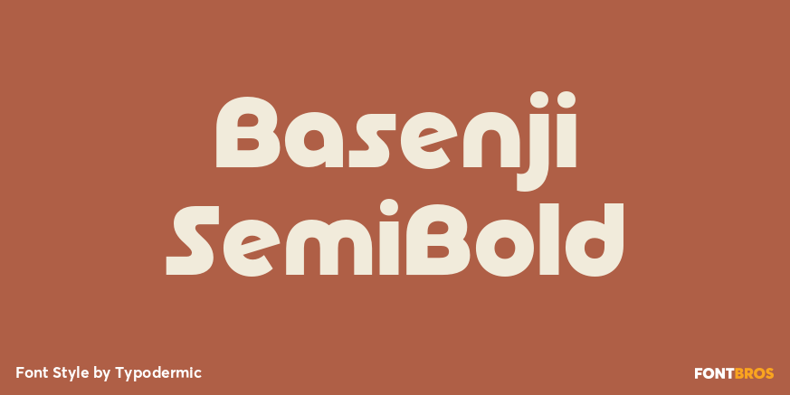 Basenji SemiBold Poster