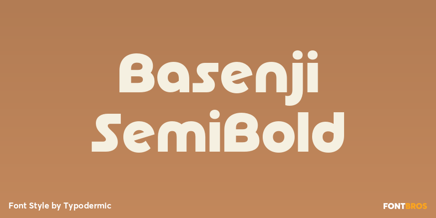 Basenji SemiBold Poster